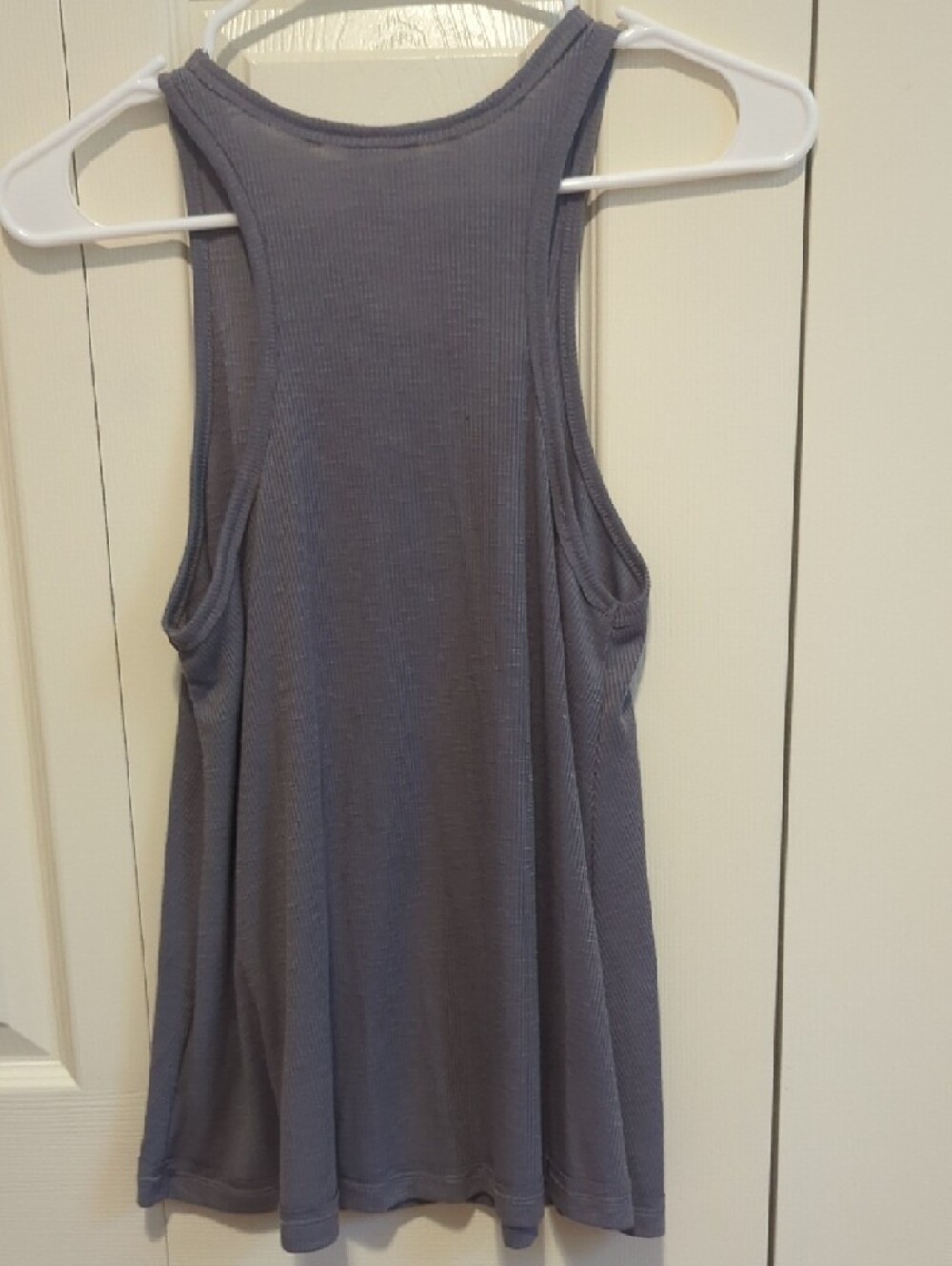 Free People Ribbed Gray Racerback Tank - Picture 3 of 3
